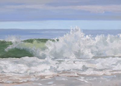 Casey Chalem Anderson "Rugged Green Wave" 8 x 10 oil