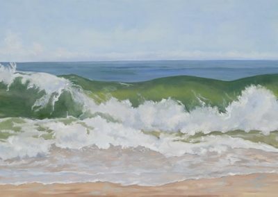 Explosive Surf, 24 x 48, oil on canvas