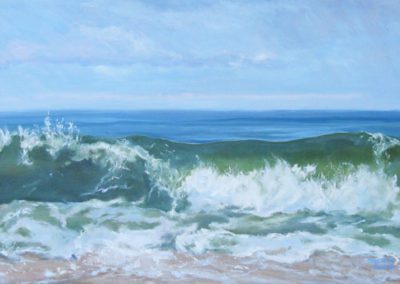 Casey Chalem Anderson "Atlantic Curl at Dune Beach" 24 x 36 oil