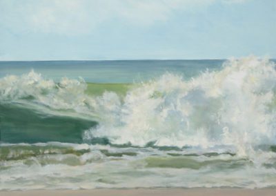 "Rushing Wave" by Casey Chalem Anderson 24 x 24 oil on wood