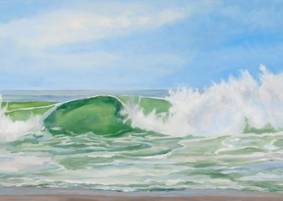 Emerald Surf 30 x 48 oil canvas 5200
