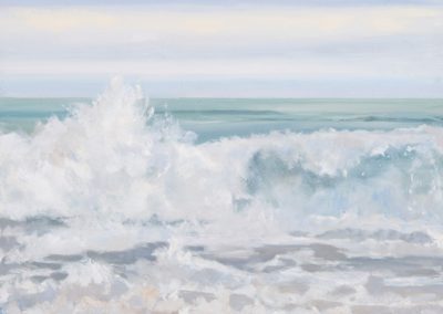 Atlantic Salt Wave, Oil on panel, 12 x 12