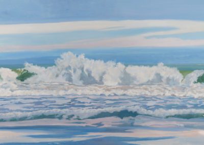 Crystalline Froth Wave, 48 x 72, oil canvas