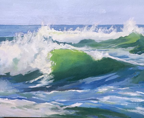 Turbulent Waters 8 x 10 inches oil/wood panel by Casey Chalem Anderson ...