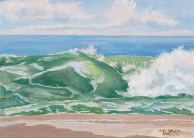 Wave Surge_2021_Oil on wood panel 8in x 10in