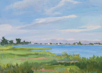 North Sea Harbor, Oil on canvas, 11 x 14