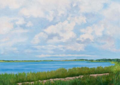 Open Sky, Blue Water, Oil on canvas, 36 x 48